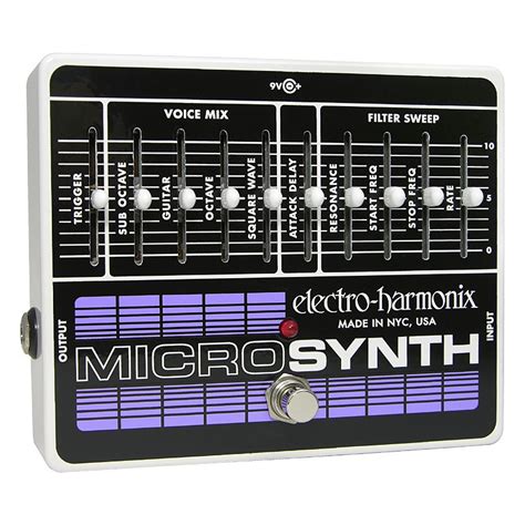 electro harmonix micro synth steel box|electro Harmonix micro synthesizer pedal.